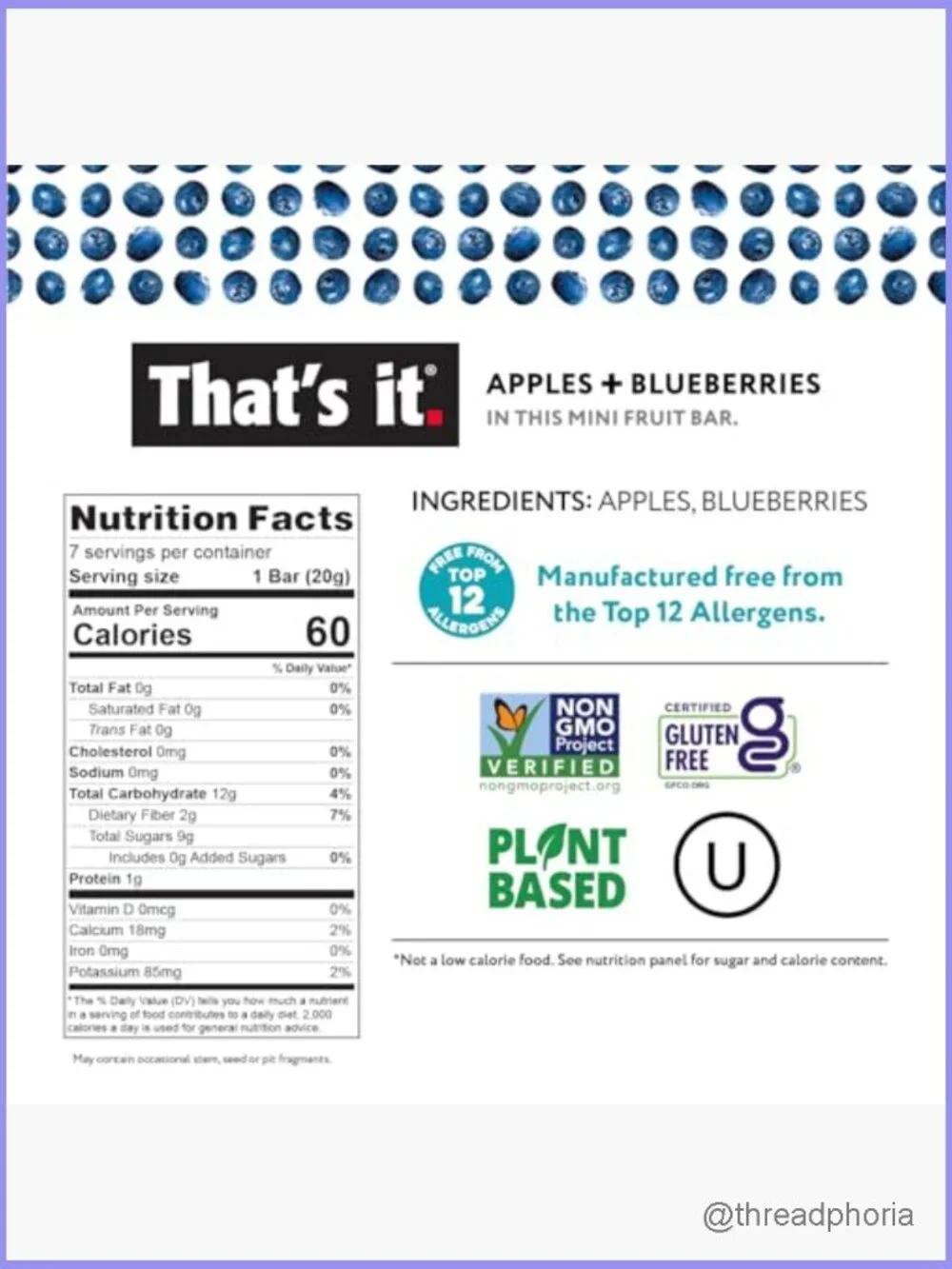 Mini Fruit Bars Variety Pack 35ct Gluten Free Vegan Snack